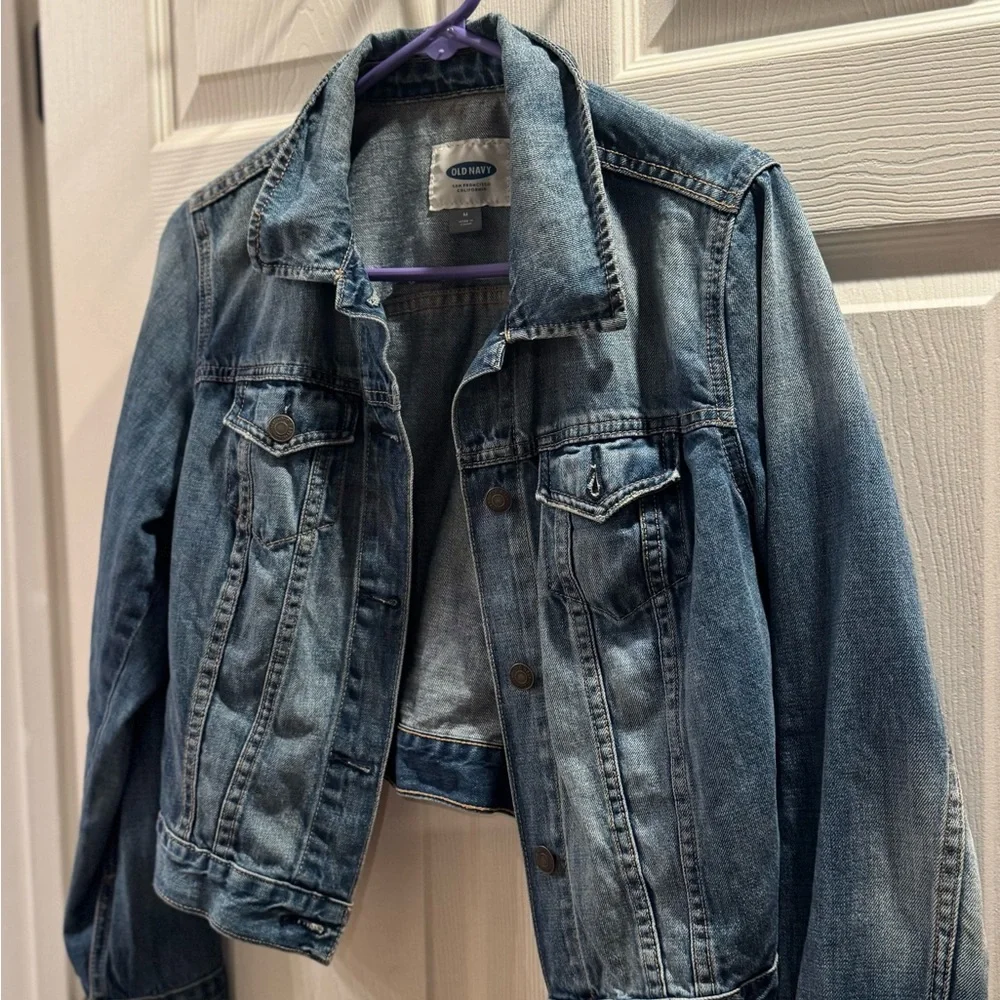 Old Navy Light Blue Denim Jean Jacket - Picture 3 of 6